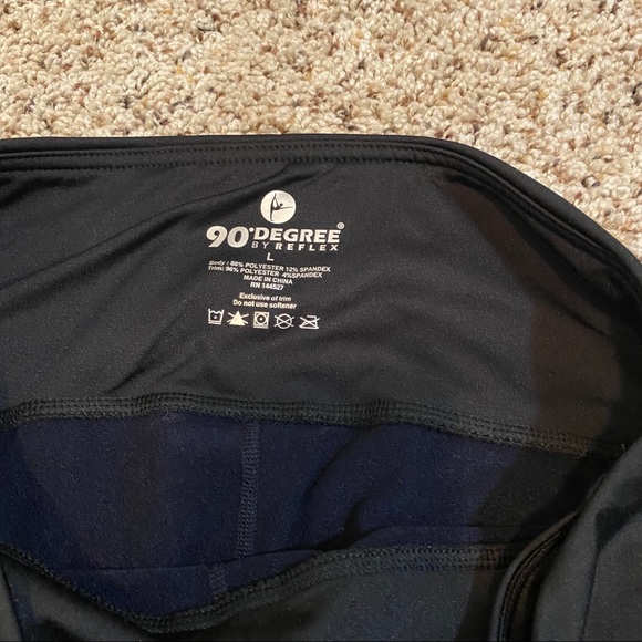 90 Degrees by Reflex High Waist Workout Leggings - Picture 4 of 7